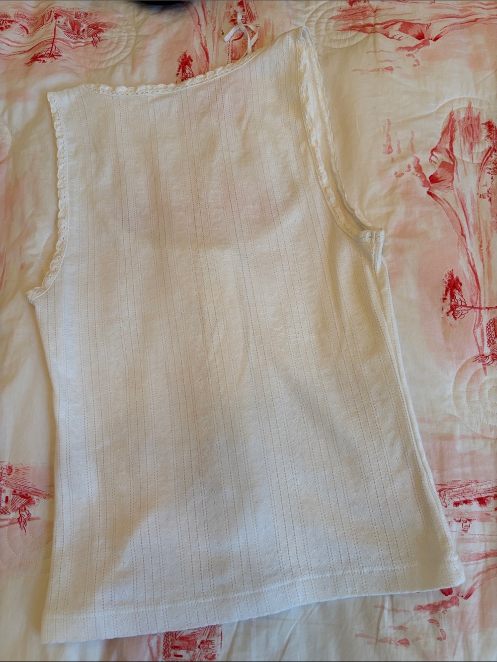Doen White Button-Front Ribbed Tank Top - Picture 7 of 14